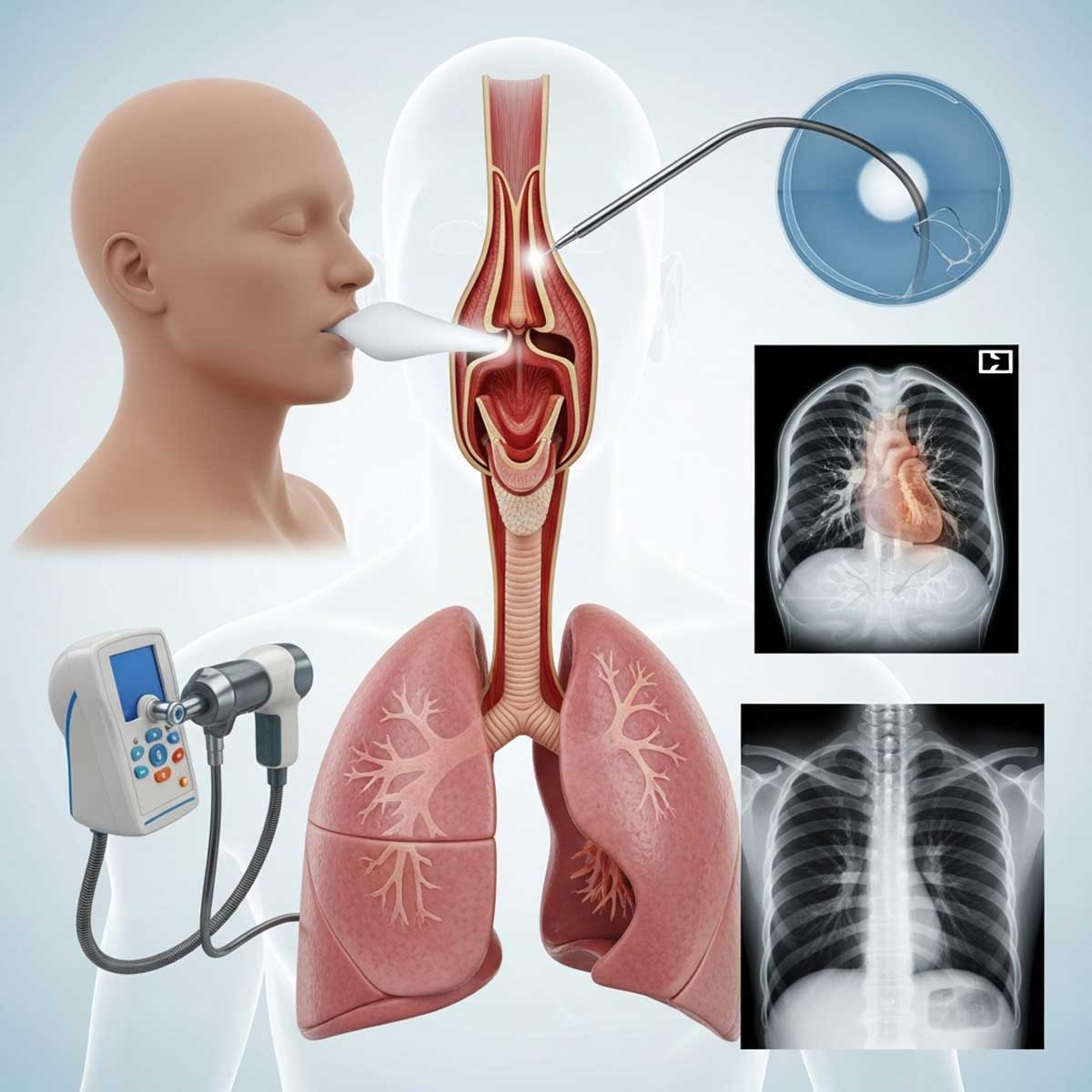 разные методы диагностики дыхательной системв