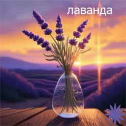 лаванда в вазе