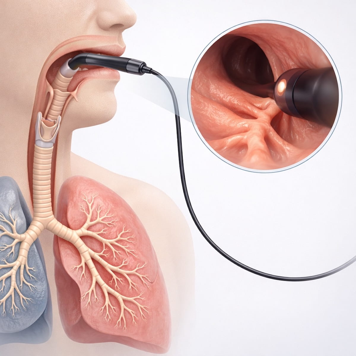 Бронхоскопия: проведение исследования дыхательных путей