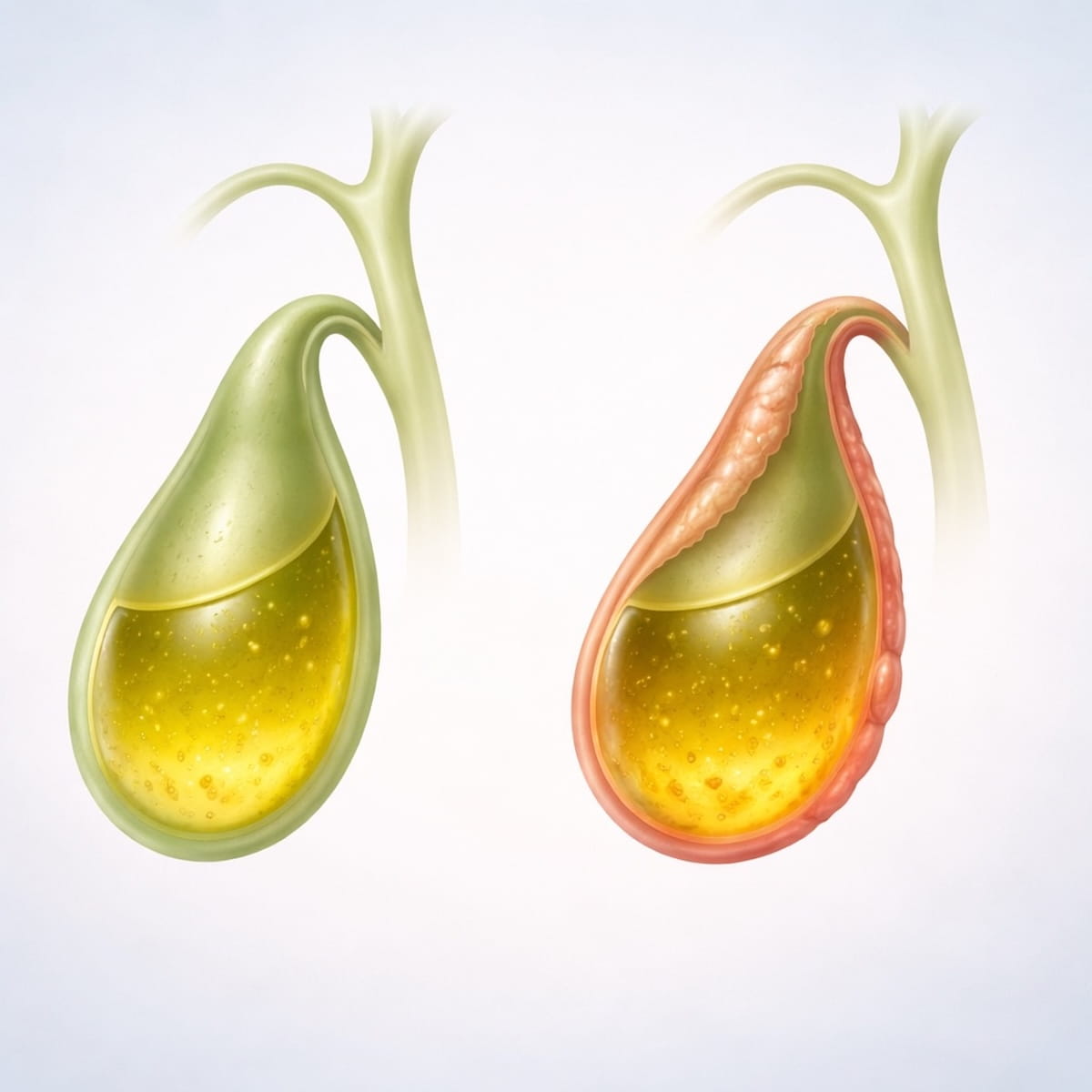 Утолщение стенки желчного пузыря