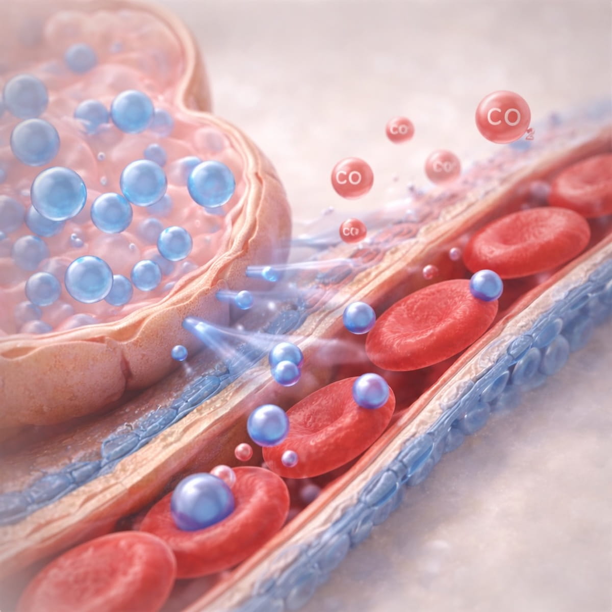 Газообмен между альвеолами и капиллярами