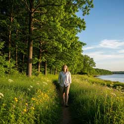 Прогулка на свежем воздухе — польза для легких