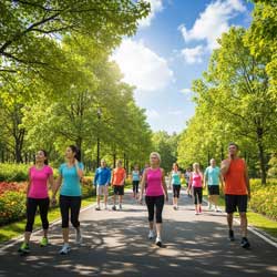 физические упражнения на свежем воздухе