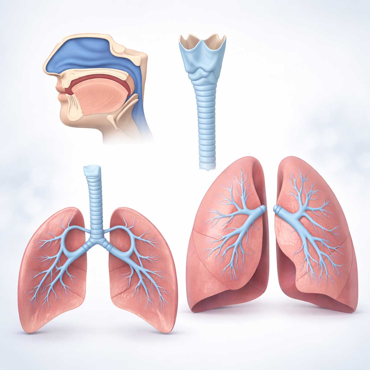Органы дыхательной системы человека Основные органы дыхательной системы человека и их расположение