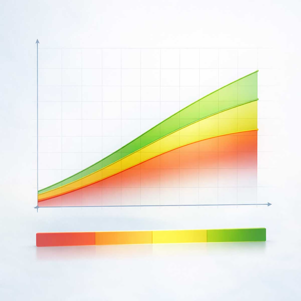 График пиковой скорости выдоха (ПСВ) у детей и подростков от 105 до 170 см, показывающий диапазон нормальных значений по росту.