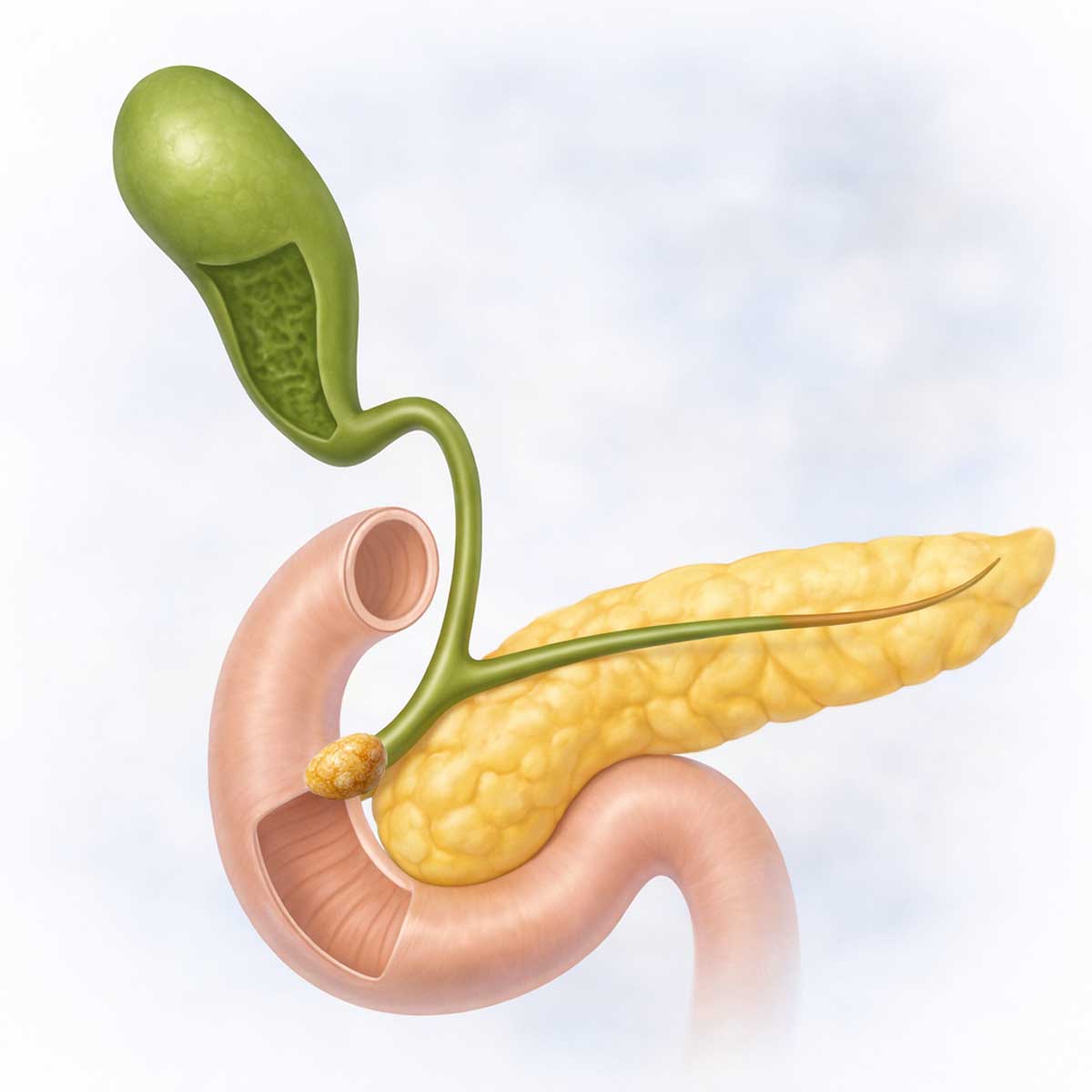 Механизм боли при желчной колике из-за камня
